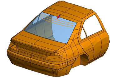 Windscreen Antenna on an Automobile