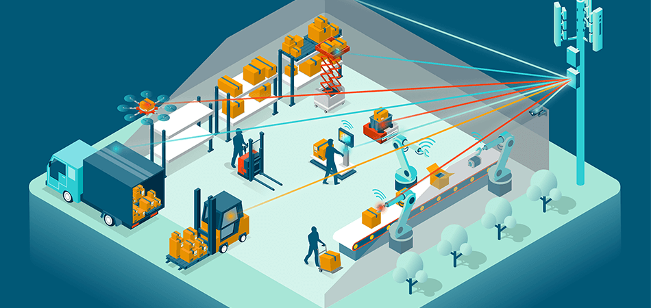 Die vernetzte Fabrikhalle - Smart Factory